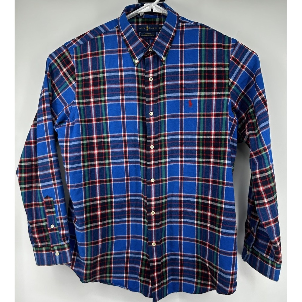 Polo Ralph Lauren Plaid Long Sleeve Button Down Flannel Shirt Multicolored XL